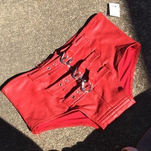 Crazy red “shorts”